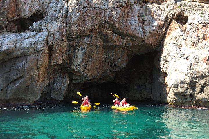 Kayak and snorkel excursion to Cova Tallada
