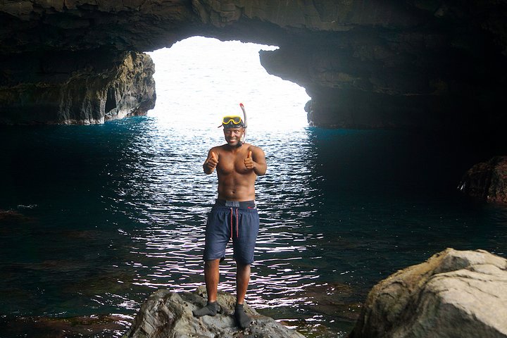 Ribeira da Barca: Boat Trip to the Cave, Snorkeling and BBQ on the beach