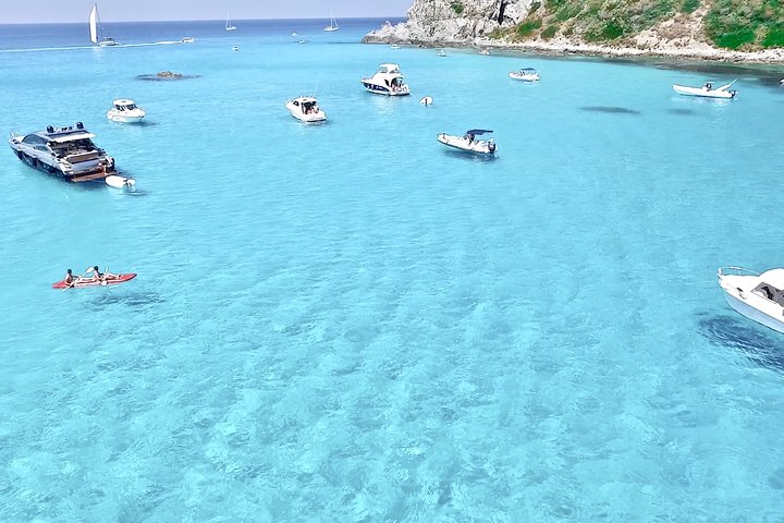 Tropea to Capo Vaticano, the Best Boat Tour. Max 8-12 Passengers