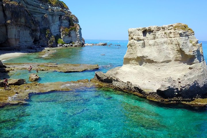 Tropea to Capo Vaticano, the Best Boat Tour. Max 8-12 Passengers