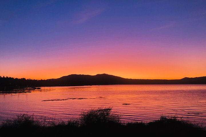 Guided Hiking Tour in Big Bear with Sunset Champagne toast on Private Dock