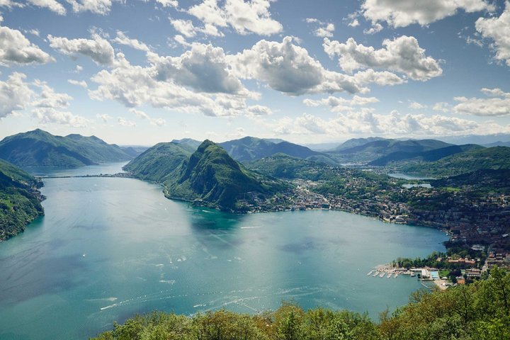 Lugano Mount Bre Lake Lugano private guided tour, from Lugano.