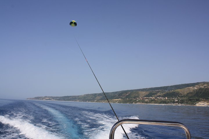 Double Parasailing flight to Tropea in Small Group
