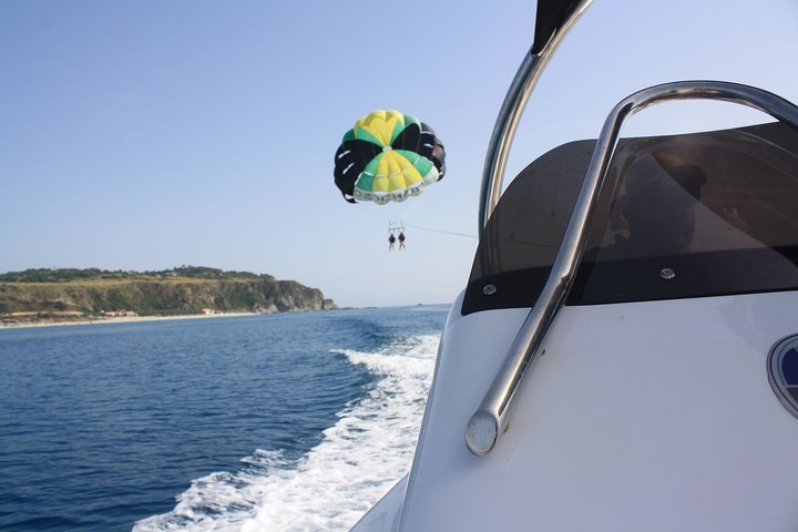 Double Parasailing flight to Tropea in Small Group