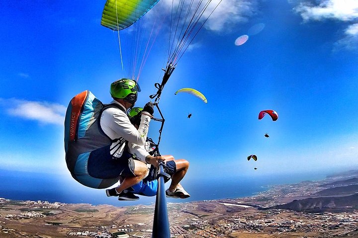 Bronze Tandem Paragliding Flight in South Tenerife with Pick-up