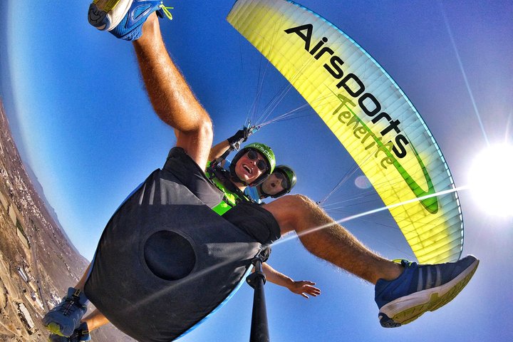 Bronze Tandem Paragliding Flight in South Tenerife with Pick-up
