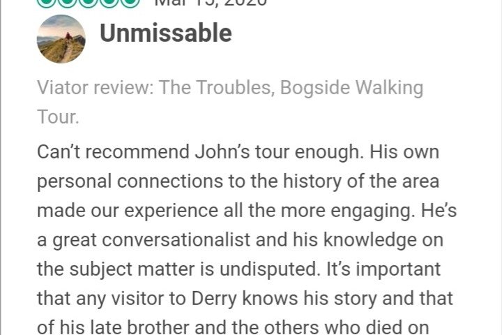 Derry City: The Troubles Bogside Walking Tour