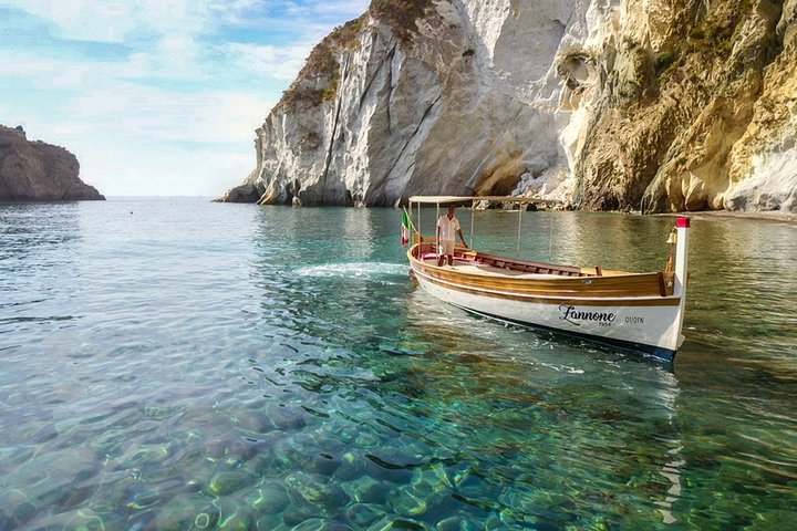 Ponza, boat trip on board the Zannone 1954