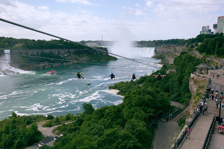 Zipline To The Falls in Niagara Falls, Canada