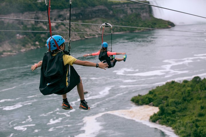 Zipline To The Falls in Niagara Falls, Canada