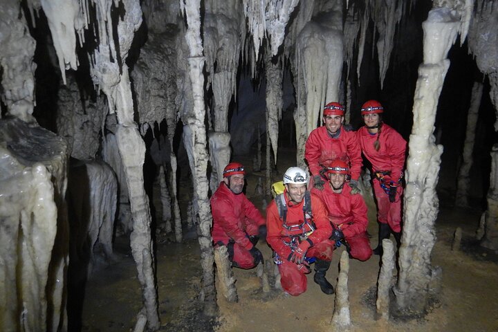 Half day caving in Cueva de Coventosa in Cantabria