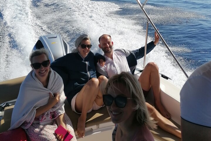 Blue Cave & Hvar, 5 Islands Speedboat with Luxury Seats in Shade