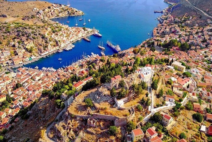 Fast Boat To Symi with a swimming stop at St George's Bay! (Only 1hr journey)