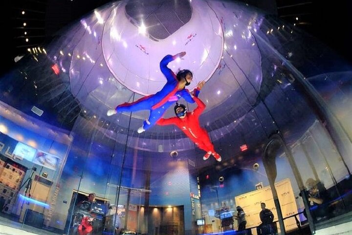 Montgomery Indoor Skydiving Experience with 2 Flights & Personalized Certificate