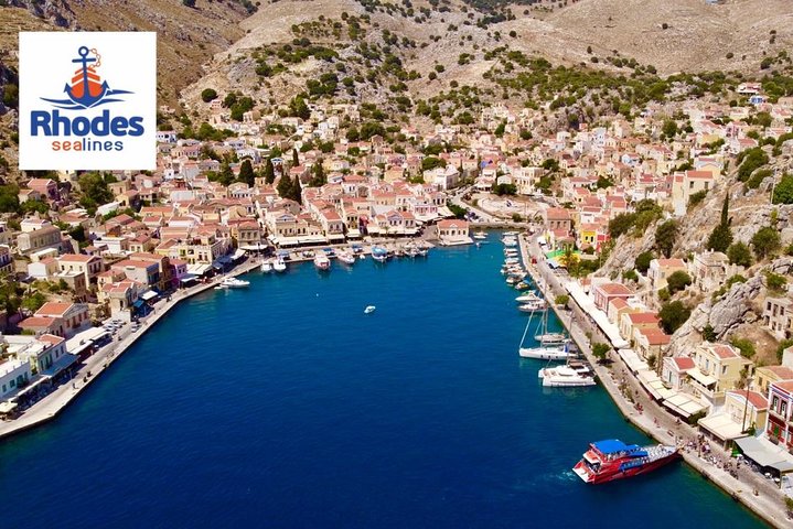 Fast Boat To Symi with a swimming stop at St George's Bay! (Only 1hr journey)