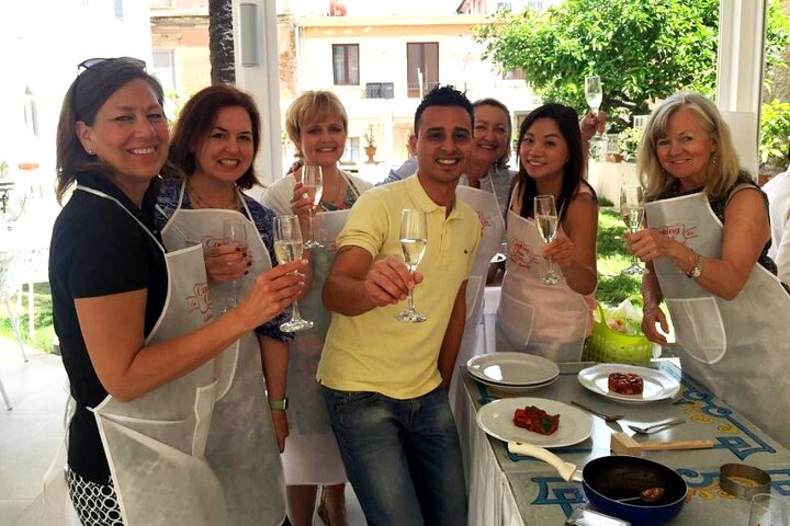 Sea View Sicilian Cooking Class & Taormina Market with Chef Mimmo