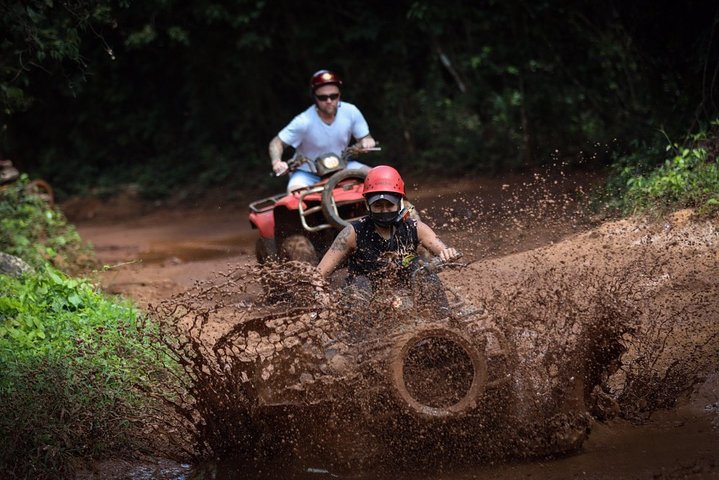 Cancun Best ATV Tour, Ziplines and Cenote Swim with Lunch