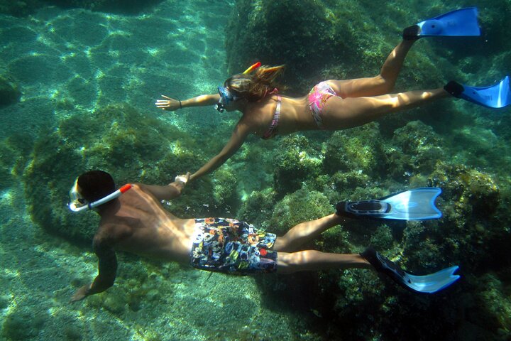 Boat tour to explore the Marine Protected Area of Tavolara