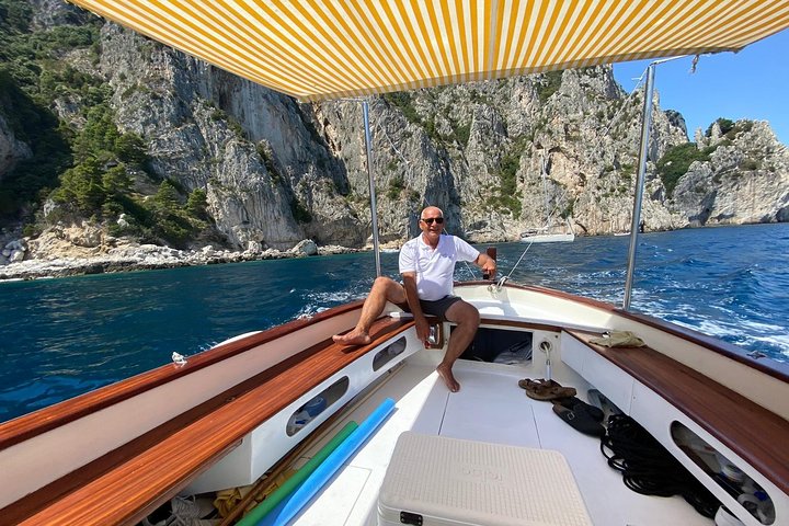 Capri Boat Tour: Grottoes, Swim & Sip Limoncello in a Small Group
