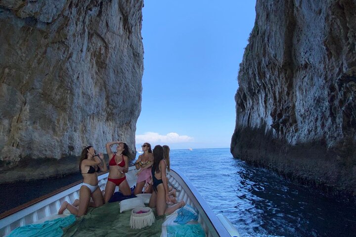 Capri Boat Tour: Grottoes, Swim & Sip Limoncello in a Small Group