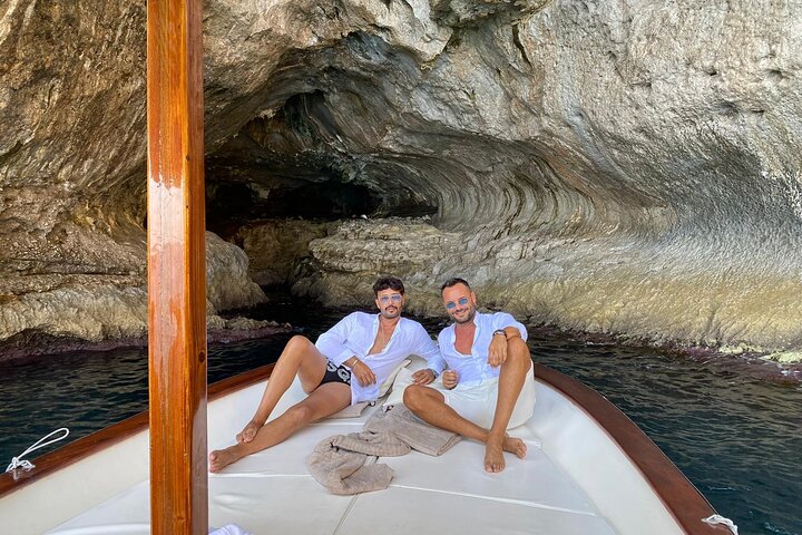Capri Boat Tour: Grottoes, Swim & Sip Limoncello in a Small Group