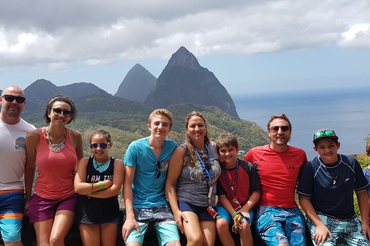 Private St Lucia Shore Tour: Mud Bath Volcano, Pitons & Falls