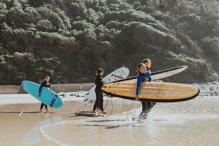 1h15min surfing lessons in Victoria Bay & Wilderness