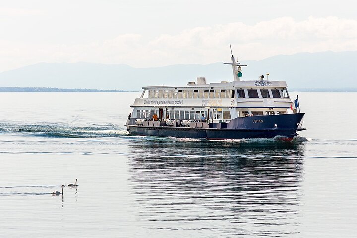 Boat cruise from Lausanne to Evian