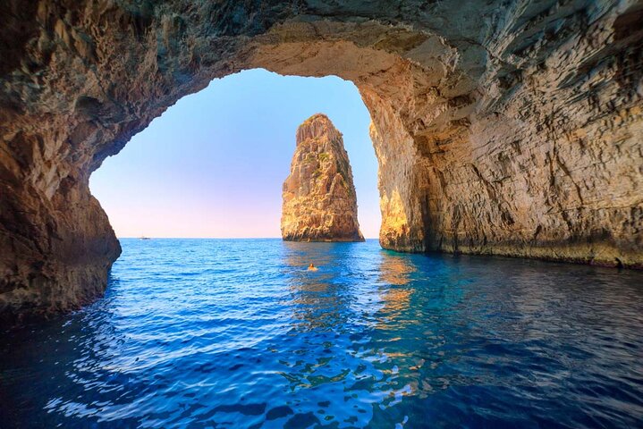 Paxos Antipaxos Blue Caves Cruise from Corfu