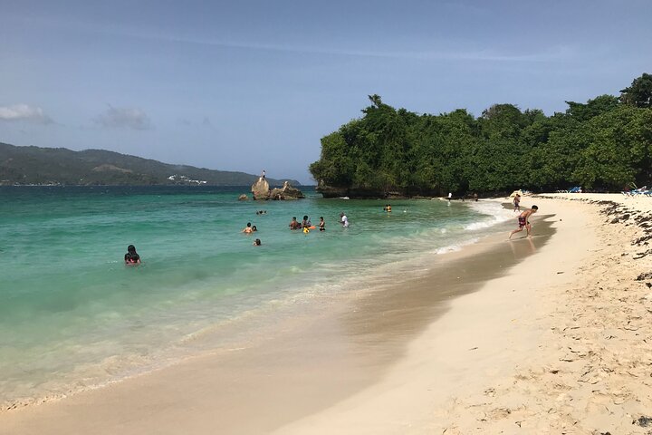 Adventure in the bay of samana and waterfall El limon from punta cana