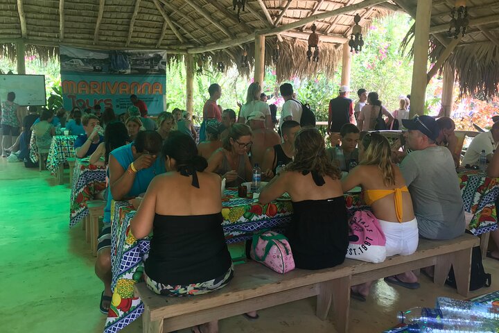 Adventure in the bay of samana and waterfall El limon from punta cana