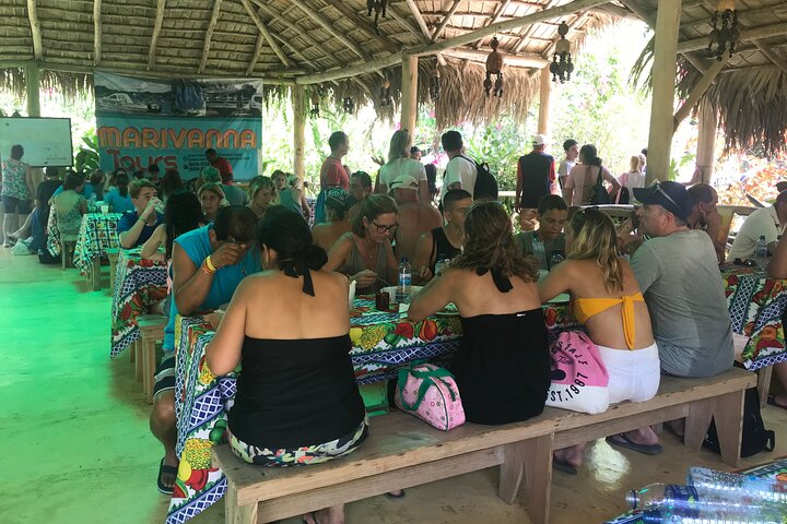 Adventure in the bay of samana and waterfall El limon from punta cana