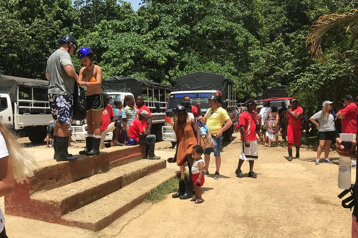 Adventure in the bay of samana and waterfall El limon from punta cana