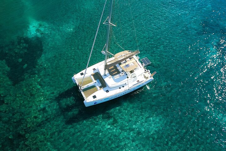 Premium Small-Group Catamaran Cruise with BBQ, Open Bar, Transfer