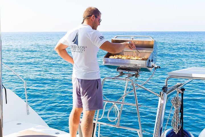 Premium Small-Group Catamaran Cruise with BBQ, Open Bar, Transfer