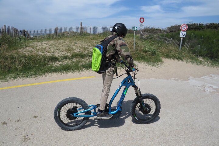 Off-road electric scooter-2h30 guided by GPS- "Carnac"