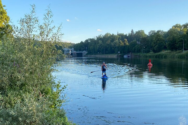 SUP BASIC COURSE Stuttgart Neckar Stand Up Paddling / Paddling Adventure Jones Tours