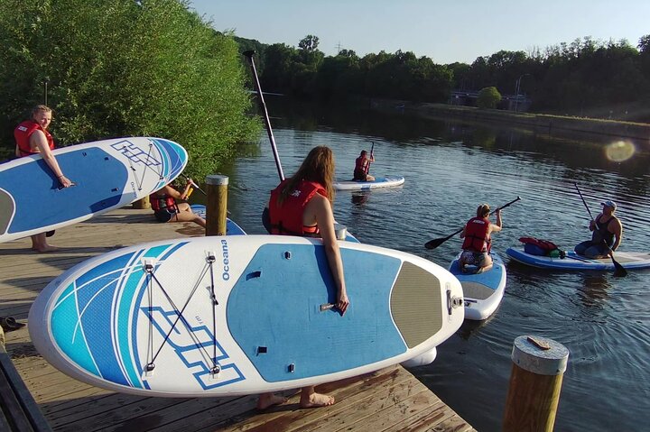 SUP BASIC COURSE Stuttgart Neckar Stand Up Paddling / Paddling Adventure Jones Tours