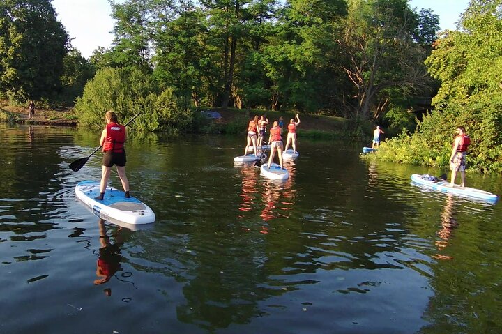 SUP BASIC COURSE Stuttgart Neckar Stand Up Paddling / Paddling Adventure Jones Tours
