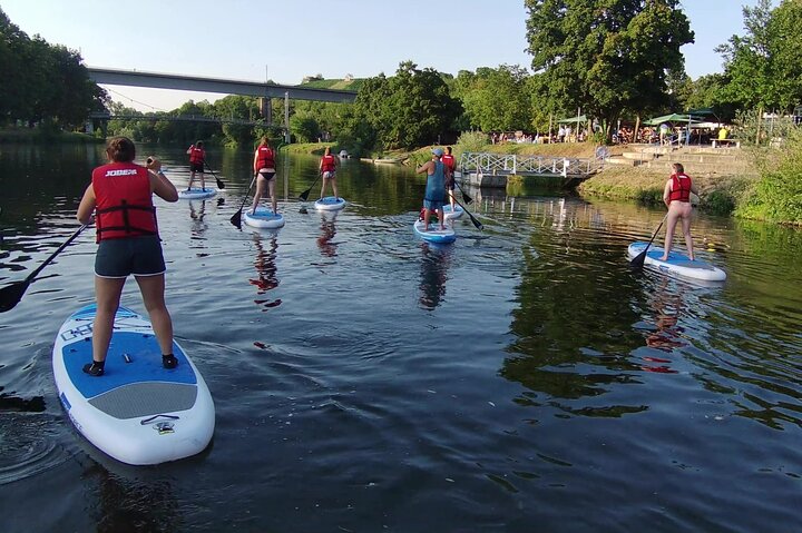 SUP BASIC COURSE Stuttgart Neckar Stand Up Paddling / Paddling Adventure Jones Tours