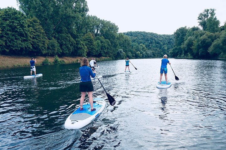SUP BASIC COURSE Stuttgart Neckar Stand Up Paddling / Paddling Adventure Jones Tours