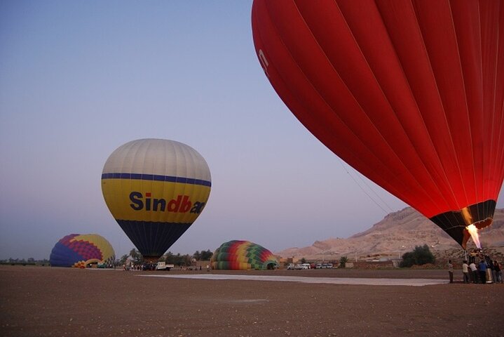 Sunrise Hot Air Balloon Over the Historical sites in Luxor