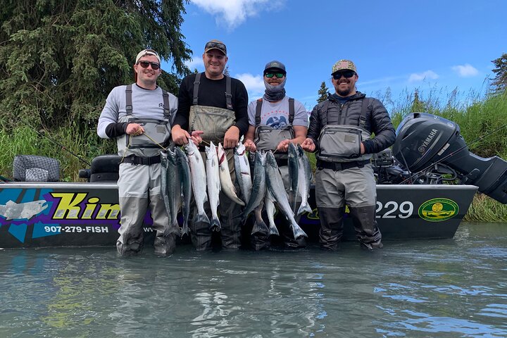 Full day Alaska Salmon Fishing on the Kenai Peninsula