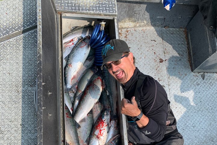 Full day Alaska Salmon Fishing on the Kenai Peninsula