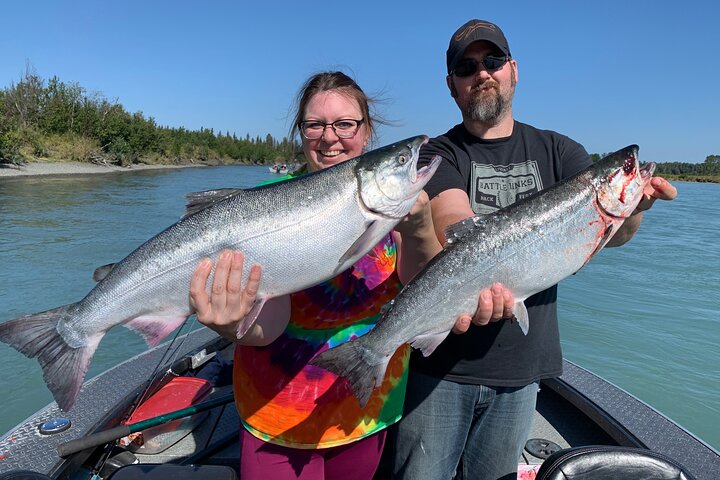 Full day Alaska Salmon Fishing on the Kenai Peninsula