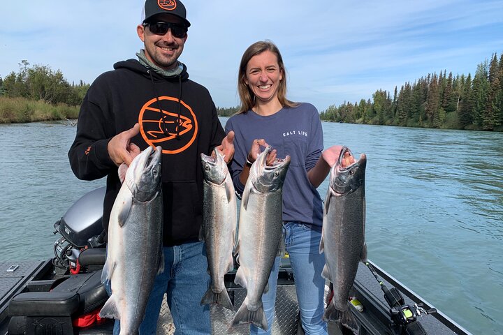 Full day Alaska Salmon Fishing on the Kenai Peninsula