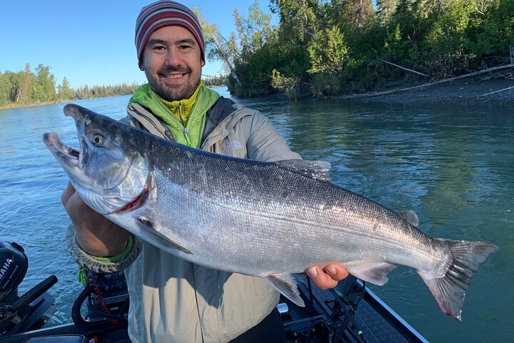 Full day Alaska Salmon Fishing on the Kenai Peninsula