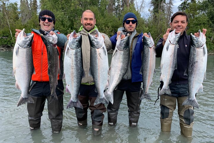 Full day Alaska Salmon Fishing on the Kenai Peninsula