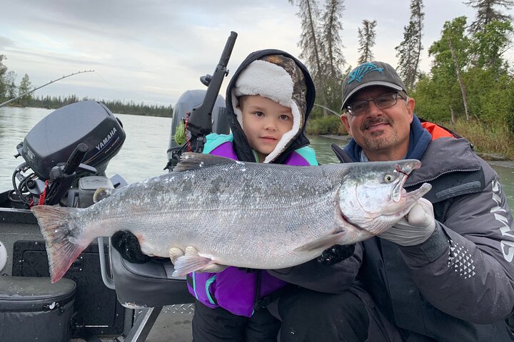 Full day Alaska Salmon Fishing on the Kenai Peninsula