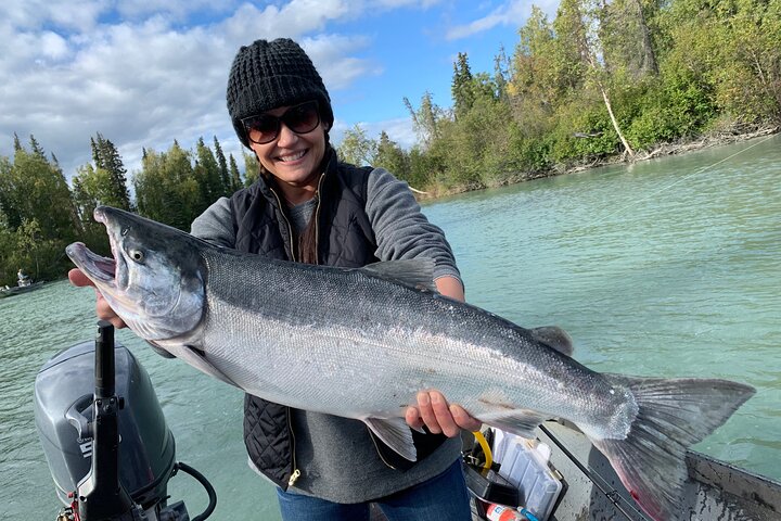 Full day Alaska Salmon Fishing on the Kenai Peninsula